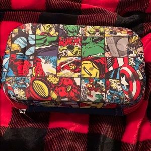 Marvel Comics zip lock hard case organizer.